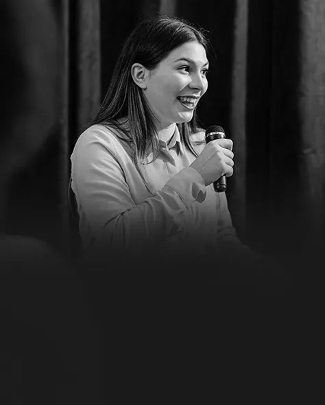 A speaker presenting at a No Cants networking session